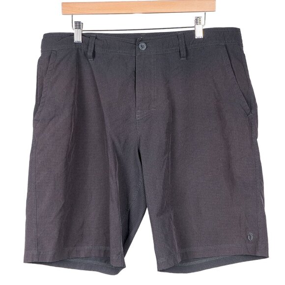 Hang Ten Bermuda Shorts 36 Mens Gray Pockets Casual Drawstring Summer Light - Picture 1 of 6